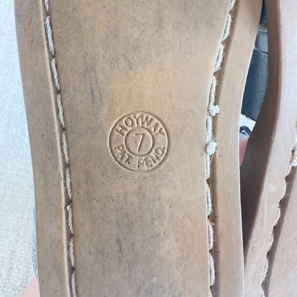 Salt Water Silver Leather Sandals VGUC 7 - Picture 6 of 6